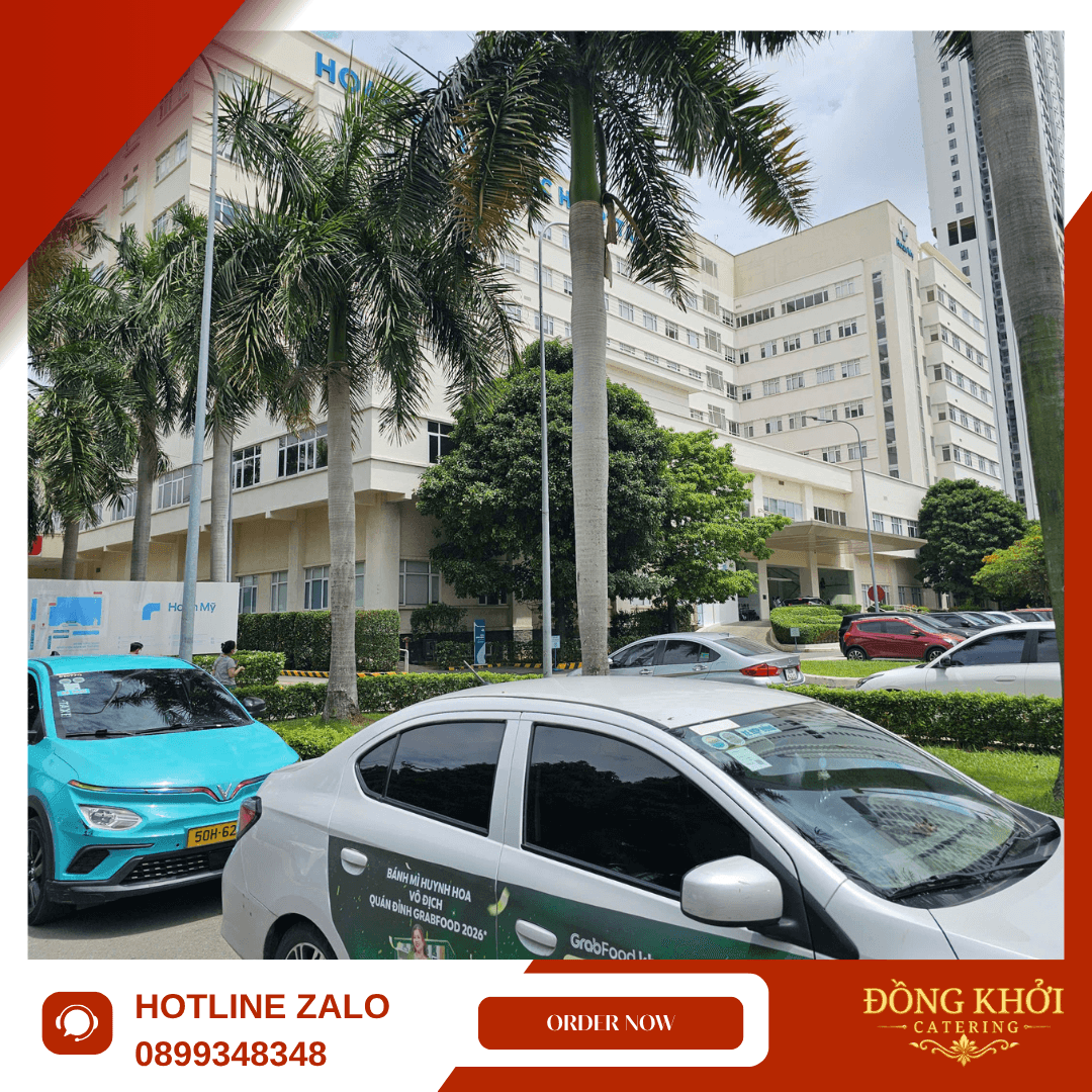 100 suất ăn trưa cho hội nghị tại Bệnh viện Hoàn Mỹ
